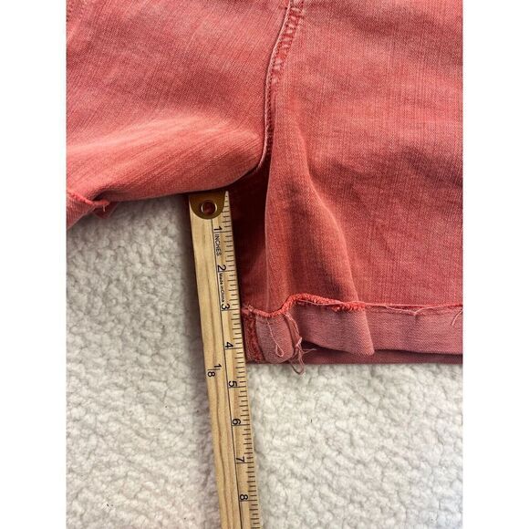 Pilcro and the Letterpress High Waist Denim Cuffed Boyfriend‎ Bermuda Shorts 32 - Picture 7 of 10